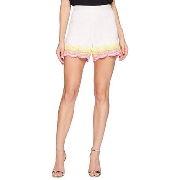 Trina Turk Pants - Trina Turk Ferndale NWT Boho Colorful Fringe Summer Beach Shorts Size 0